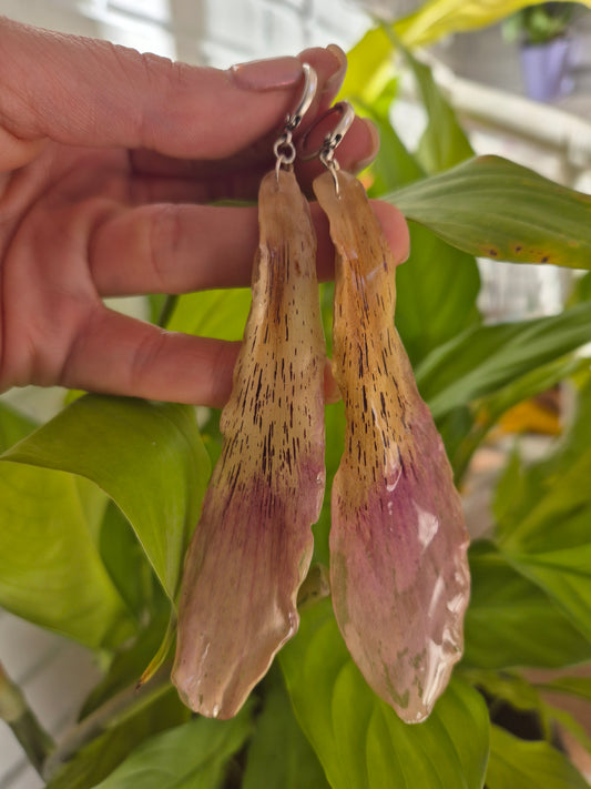 Pendientes pétalos Ceiba