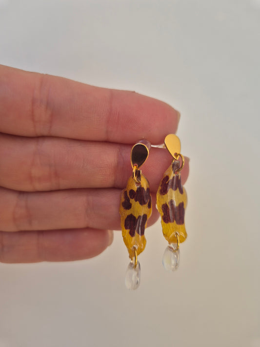 Pendientes pétalos orquídea Cambria