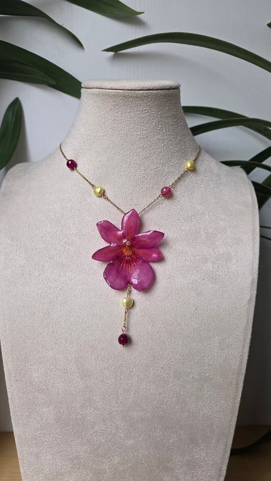 Colgante de orquidea real