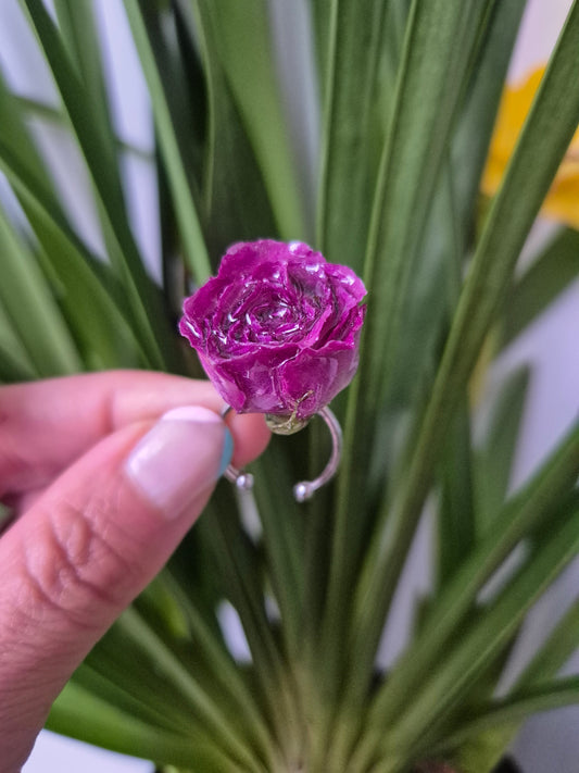 Anillo ajustable rosa mini