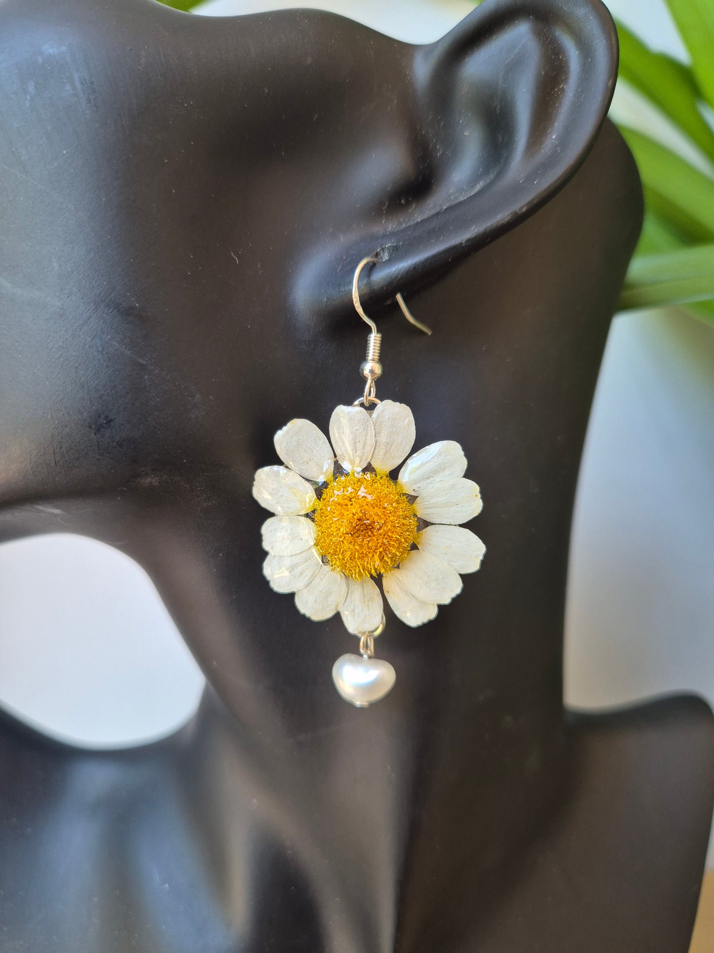 Pendientes margaritas 3D
