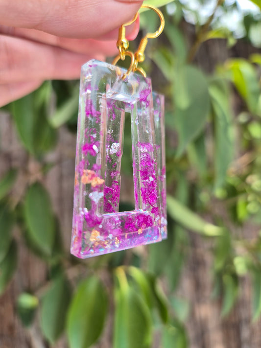 Pendientes Roma buganvilla