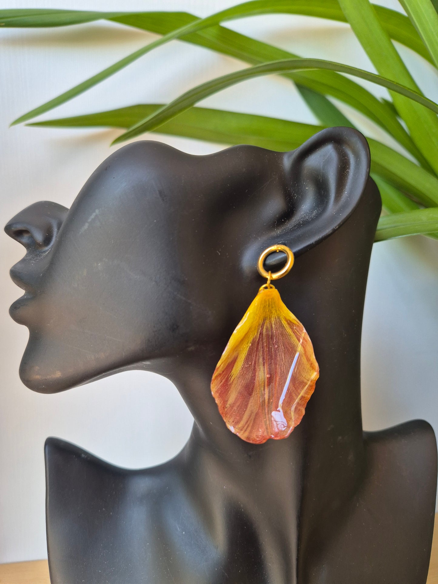 Pendientes pétalos tulipán