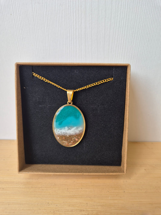 Colgante marino Ocean art ovalado