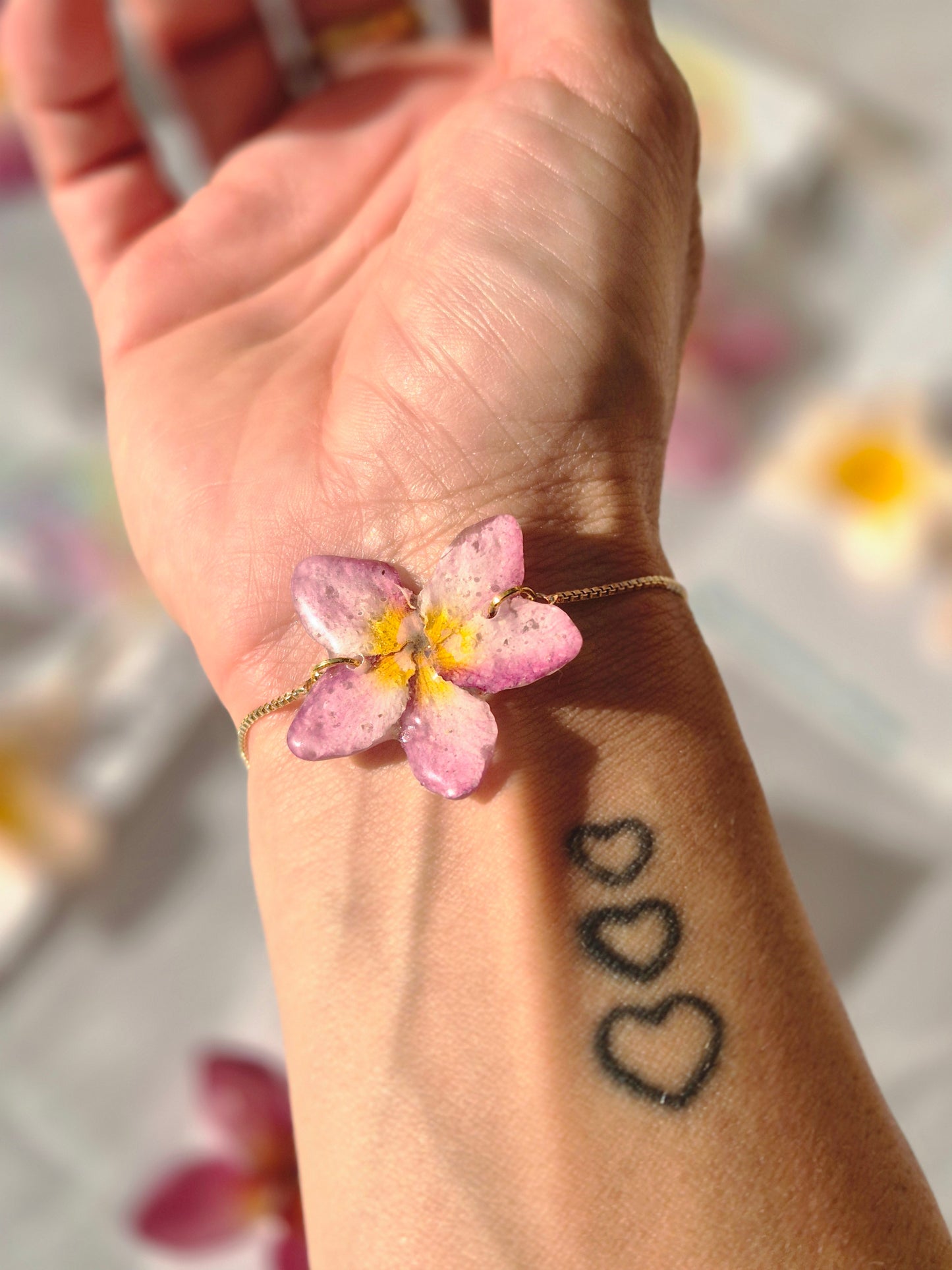 Pulsera plumeria mini