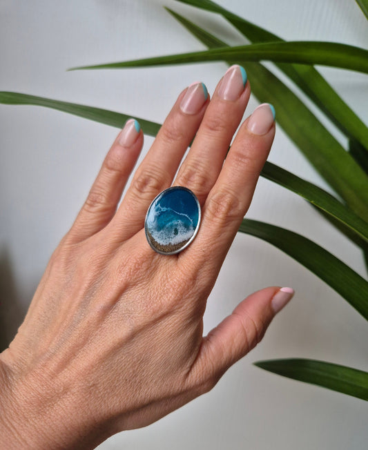 Anillo ajustable marino