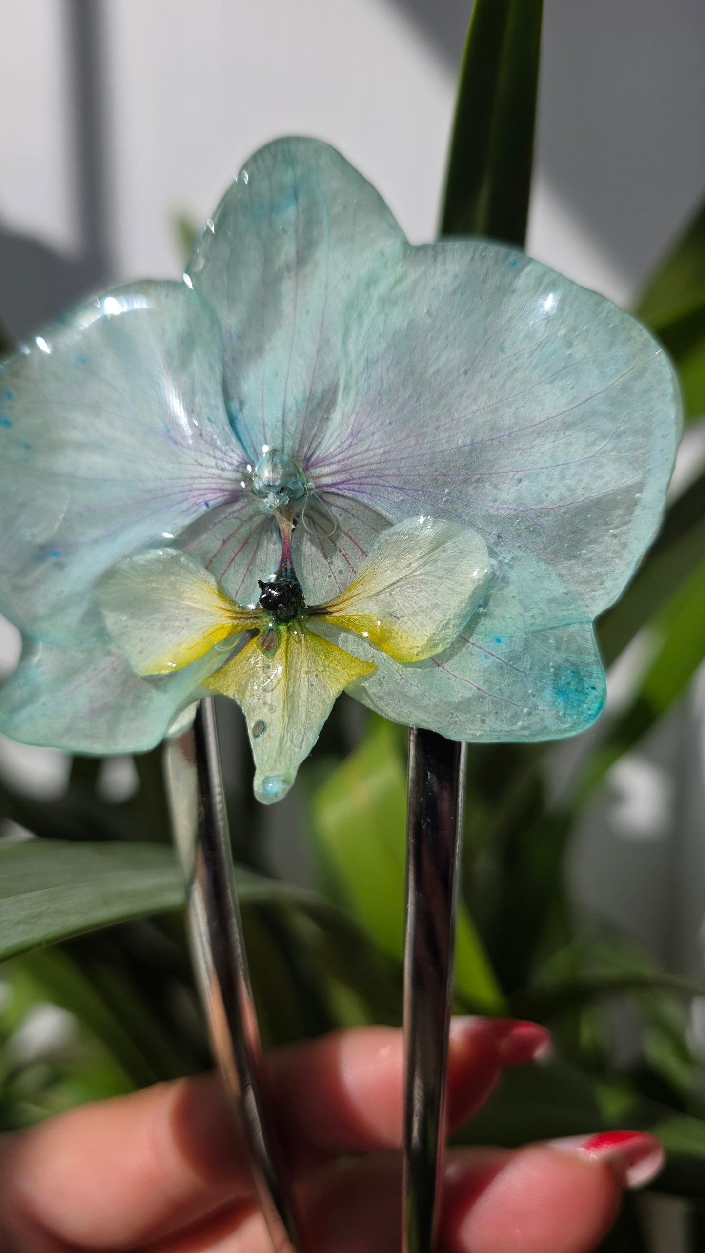 Horquilla de orquidea real