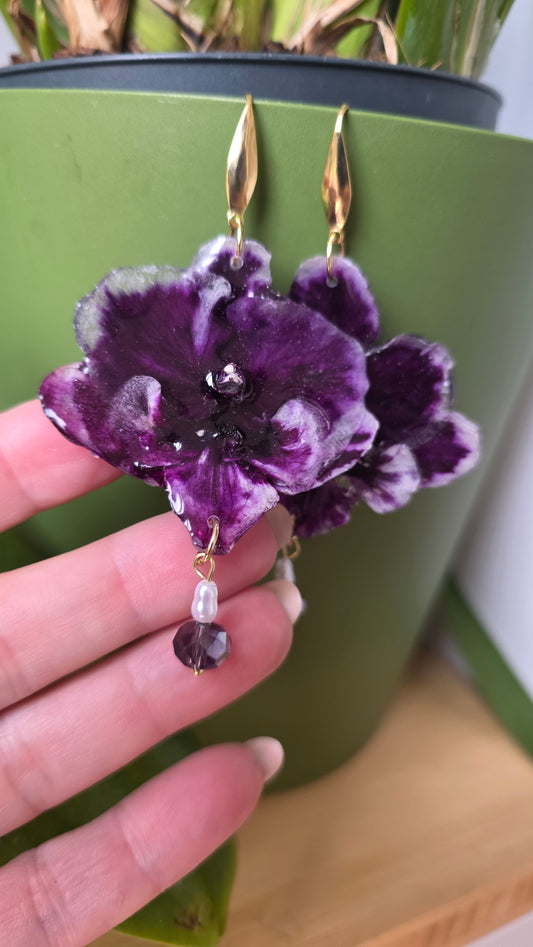Pendientes orquidea Phalaenopsis