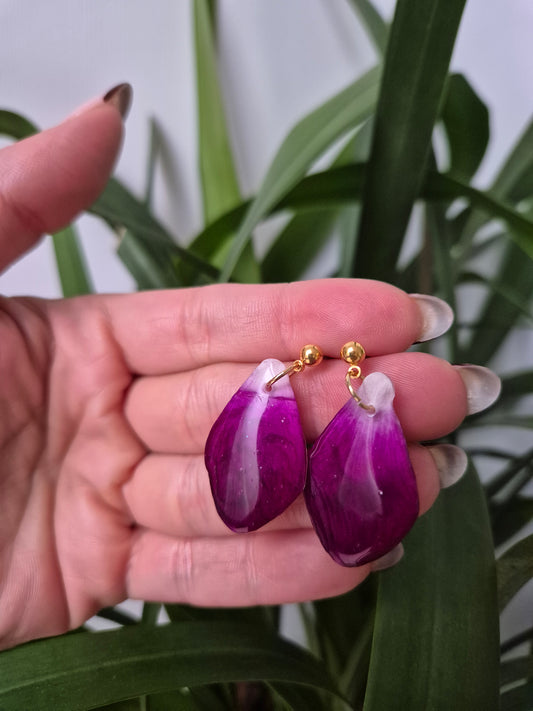 Pendientes petalo Orquidea