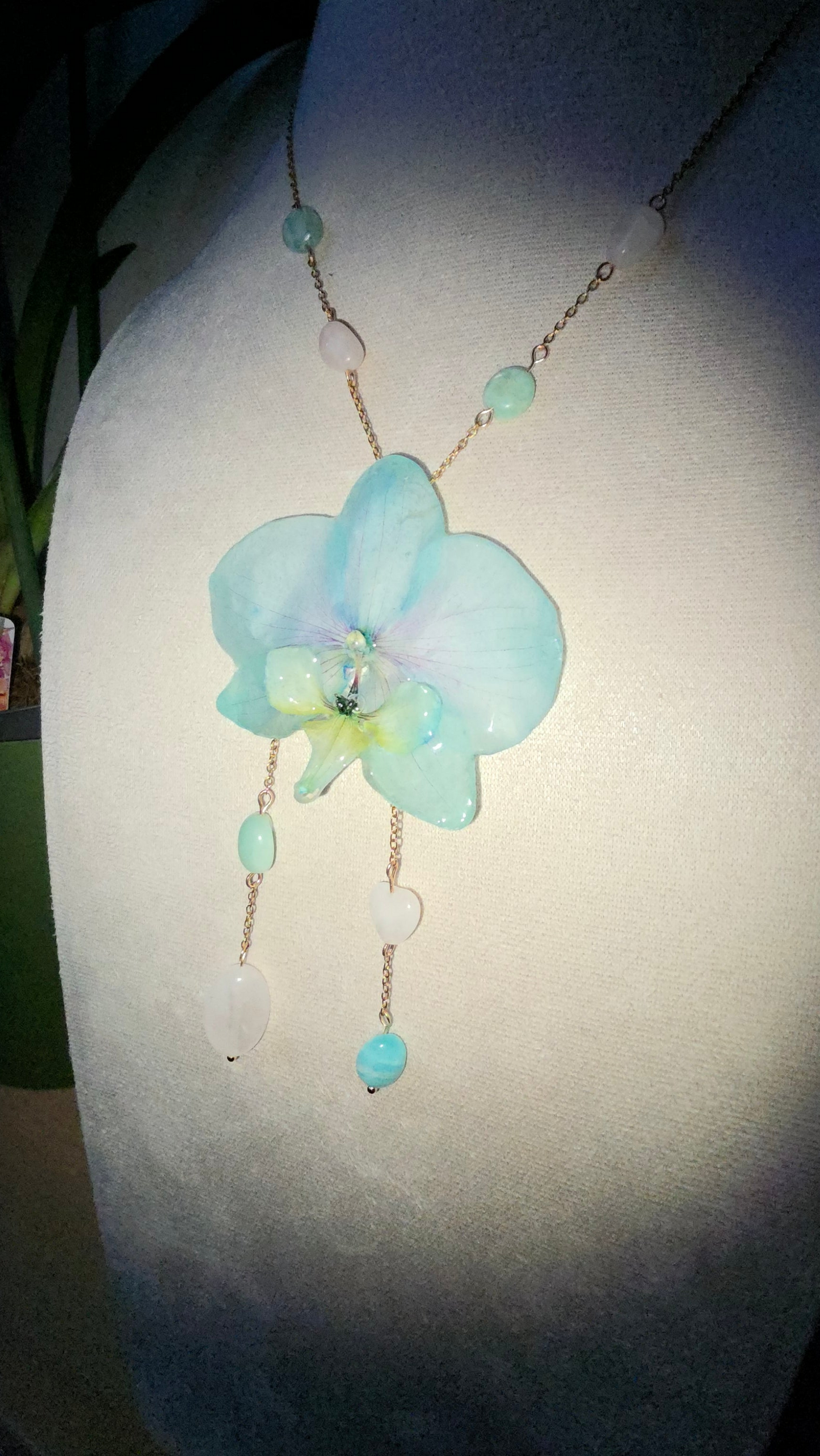 Colgante de orquidea real