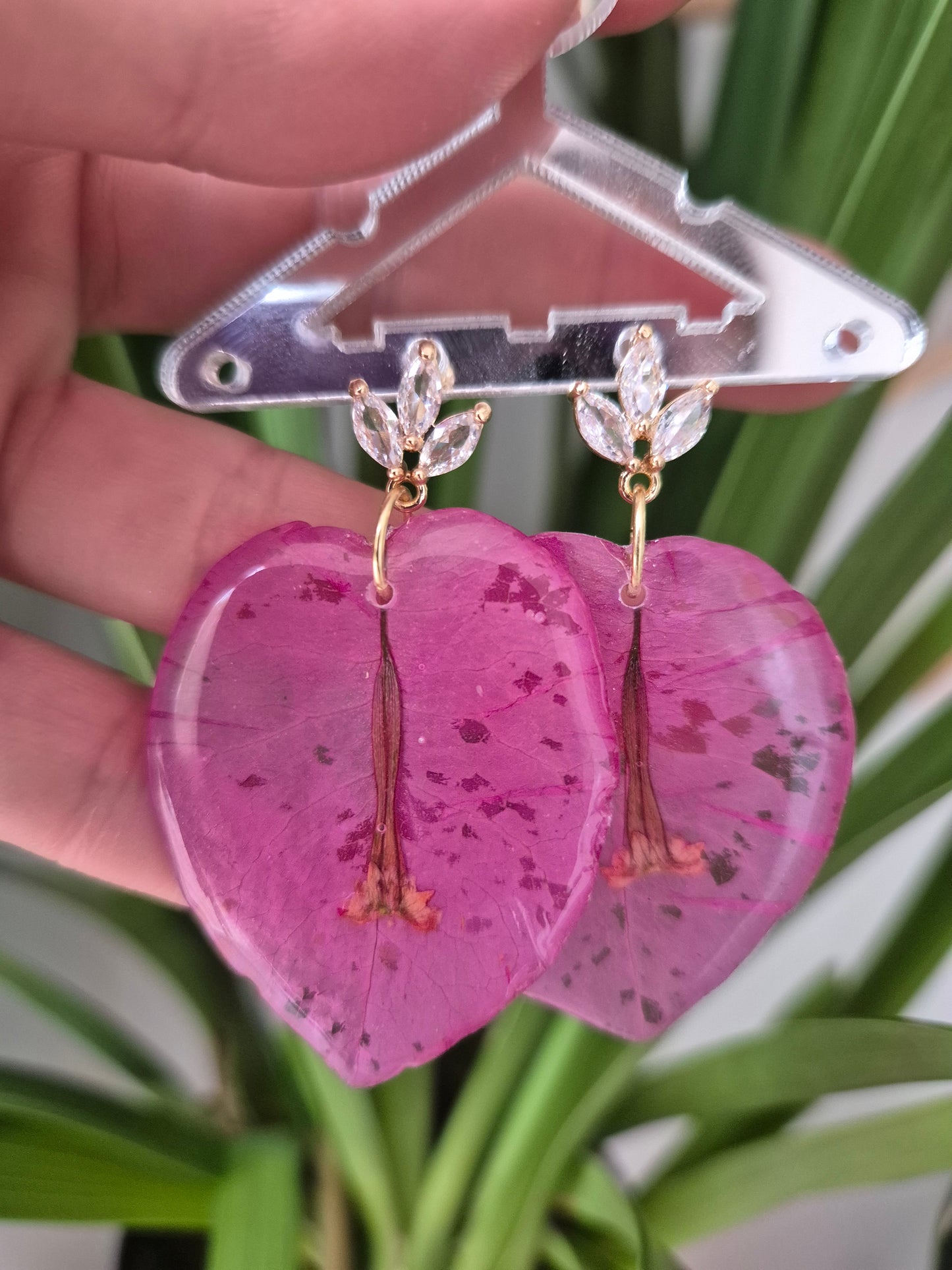 Pendientes buganvilla