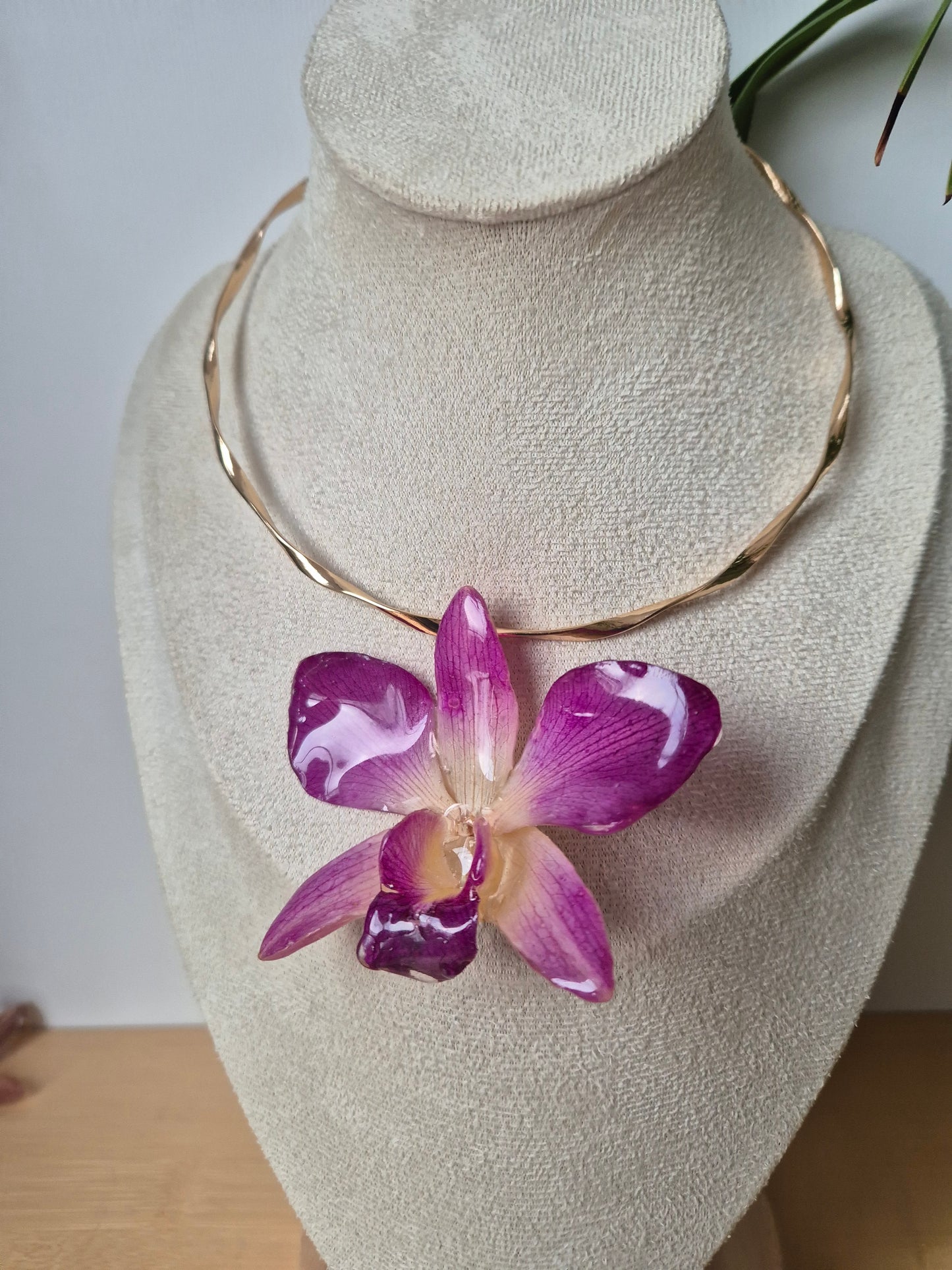 Choker orquidea Dendrobium