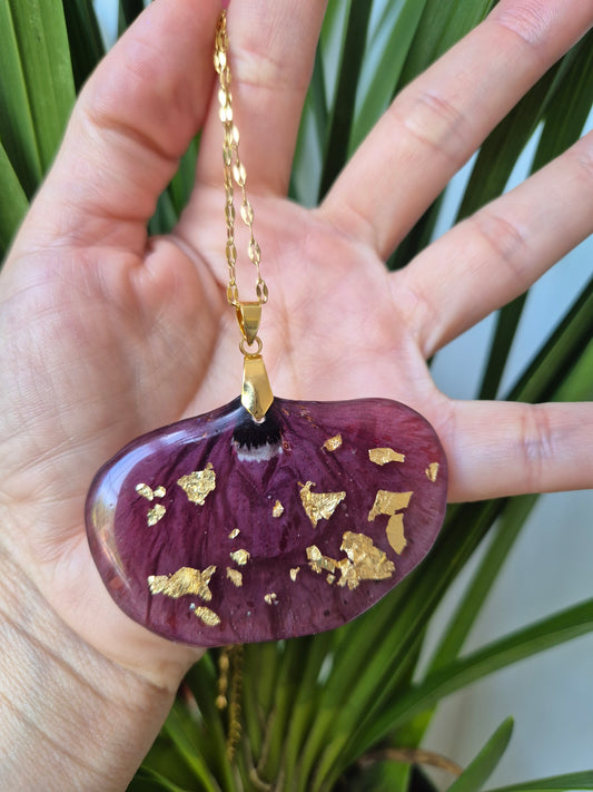 Colgante pétalo amapola