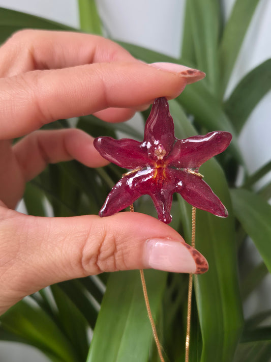 Pulsera regulable orquidea