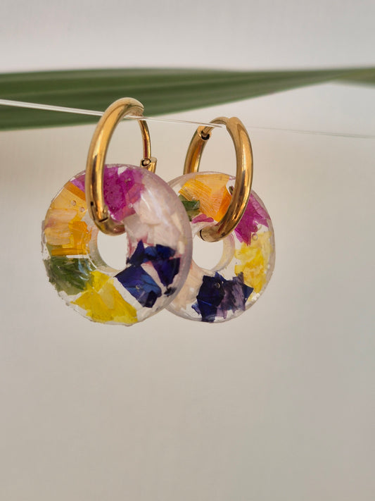 Pendientes Charm cheerios multicolor