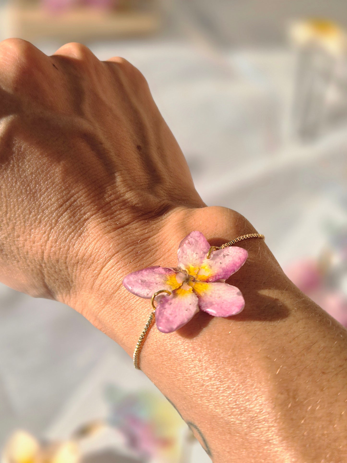 Pulsera plumeria mini