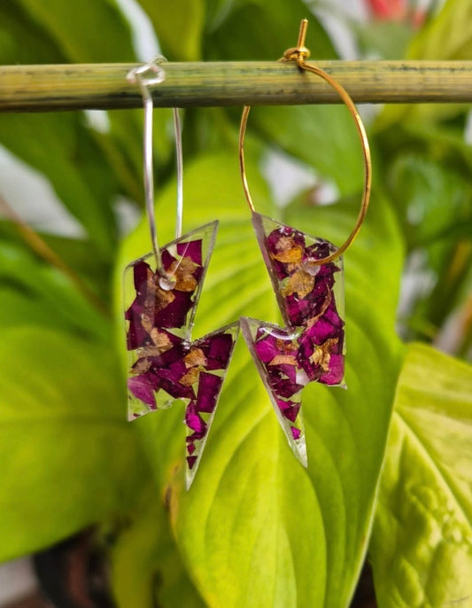Pendientes botánica rayos