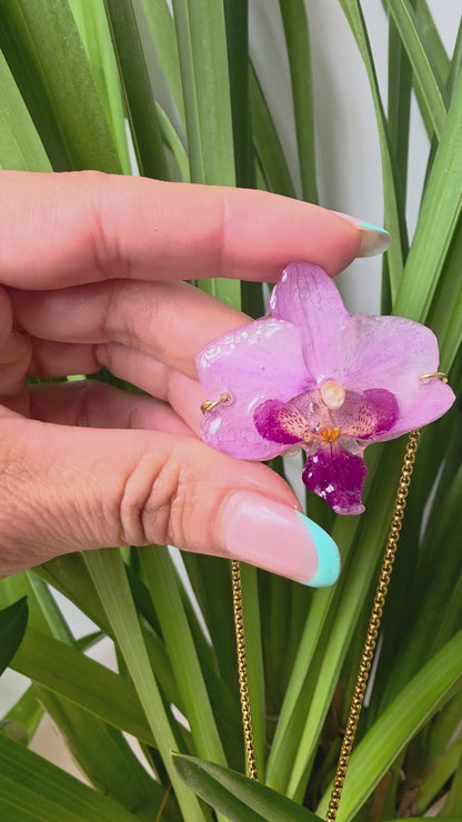 Pulsera regulable orquidea