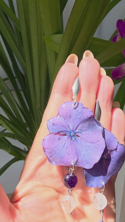 Pendientes de Hortensia