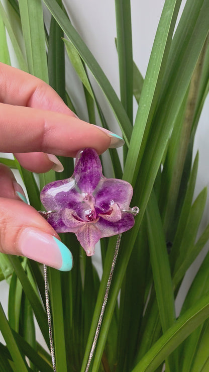 Pulsera regulable orquidea