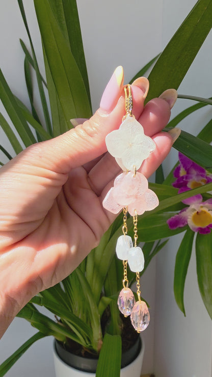 Pendientes de Hortensia
