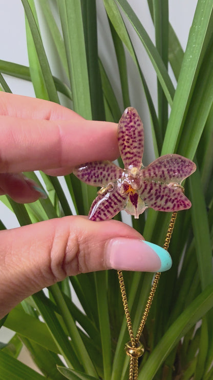Pulsera regulable orquidea