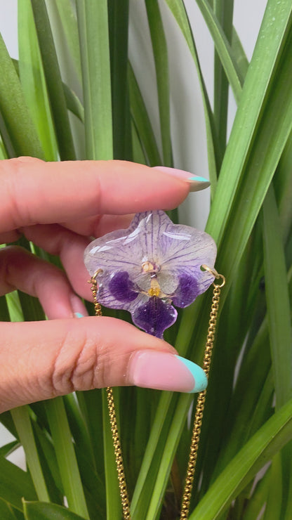 Pulsera regulable orquidea