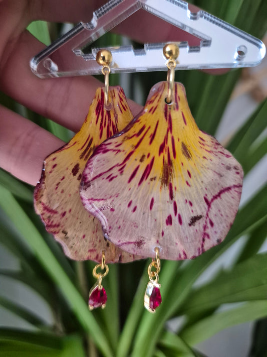 Pendientes flamboyan