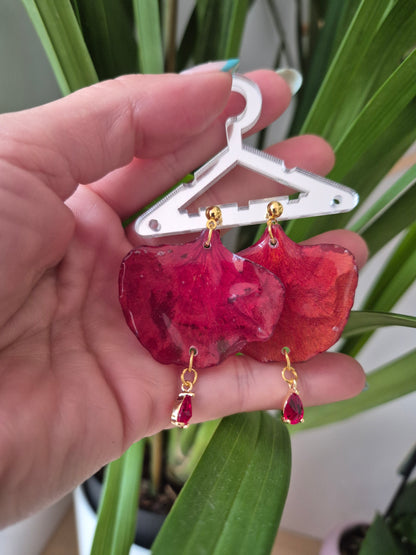 Pendientes flamboyan