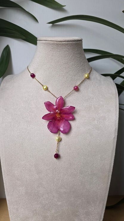 Colgante de orquidea real