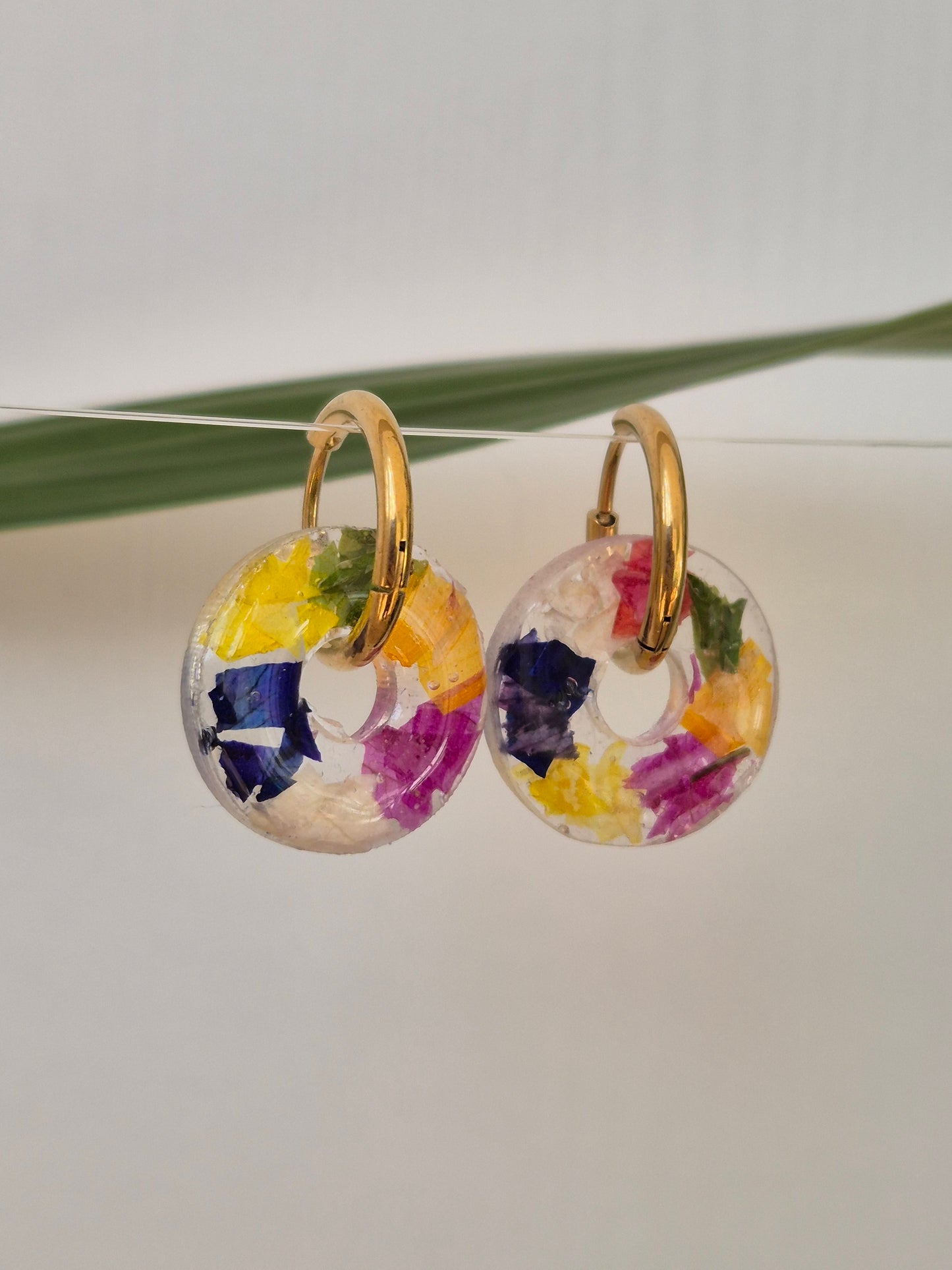 Pendientes Charm cheerios multicolor