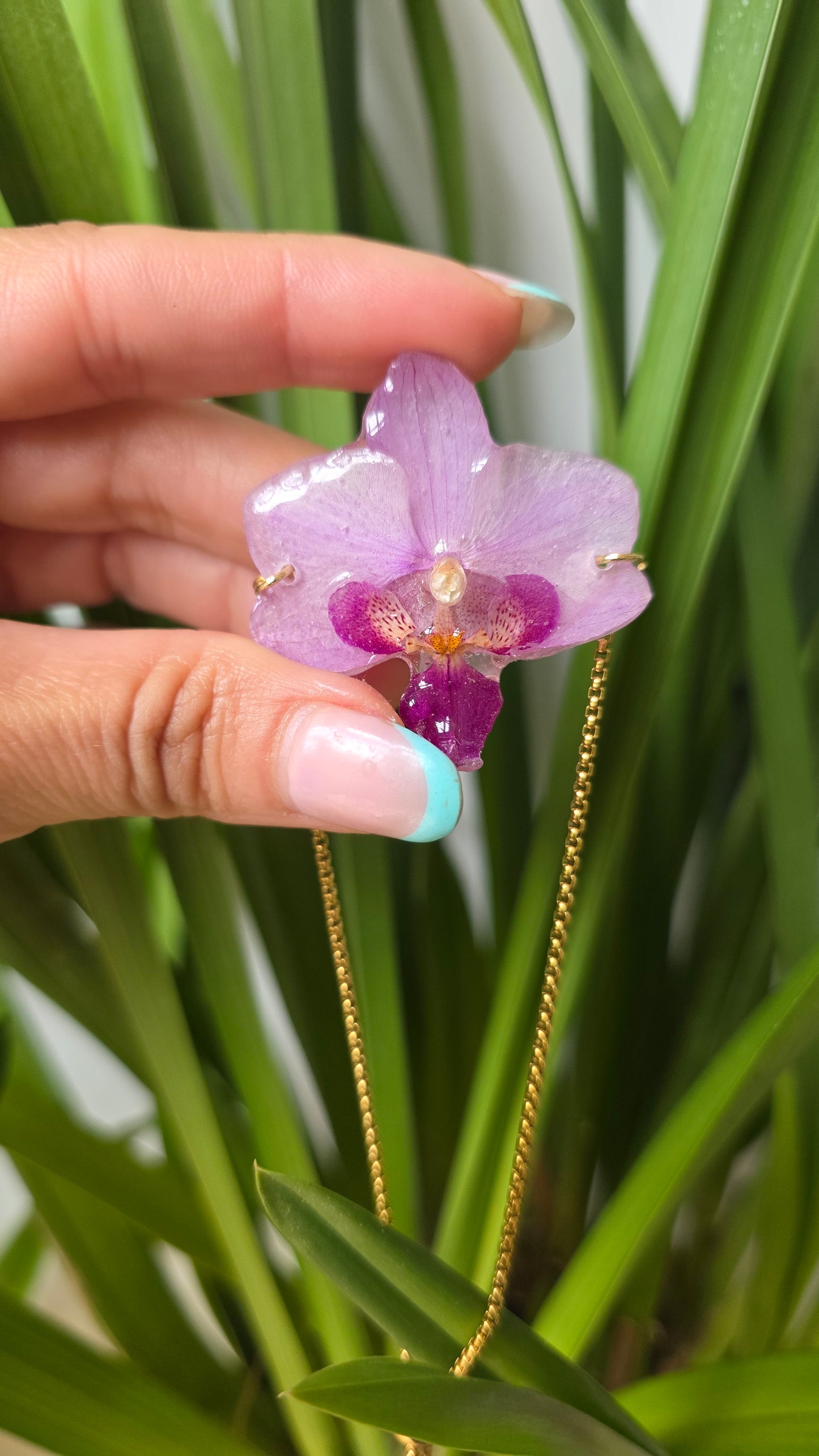 Pulsera regulable orquidea