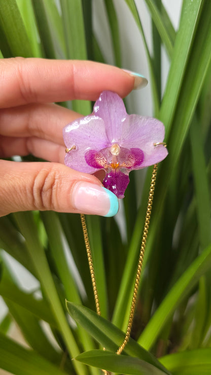 Pulsera regulable orquidea