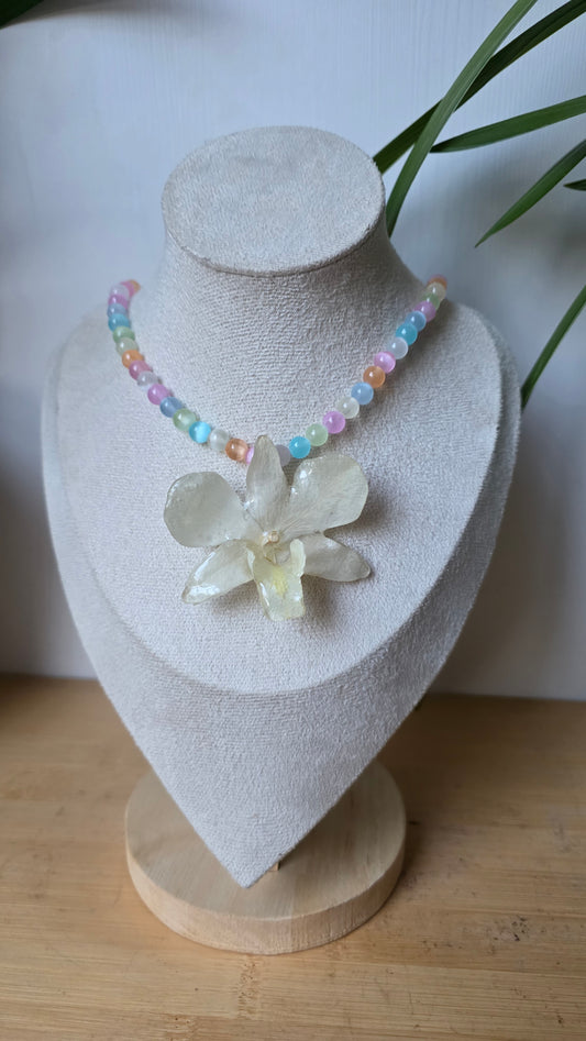 Collar orquidea Dendrobium