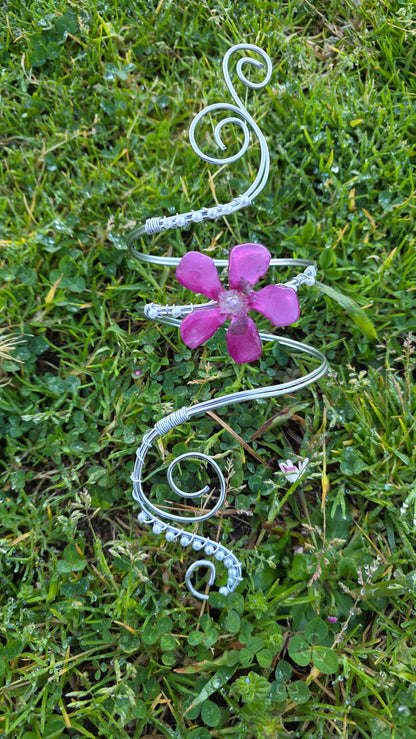 Brazalete con flor natural