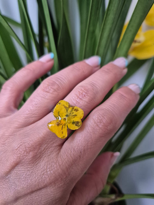 Anillo ajustable pensamiento mini