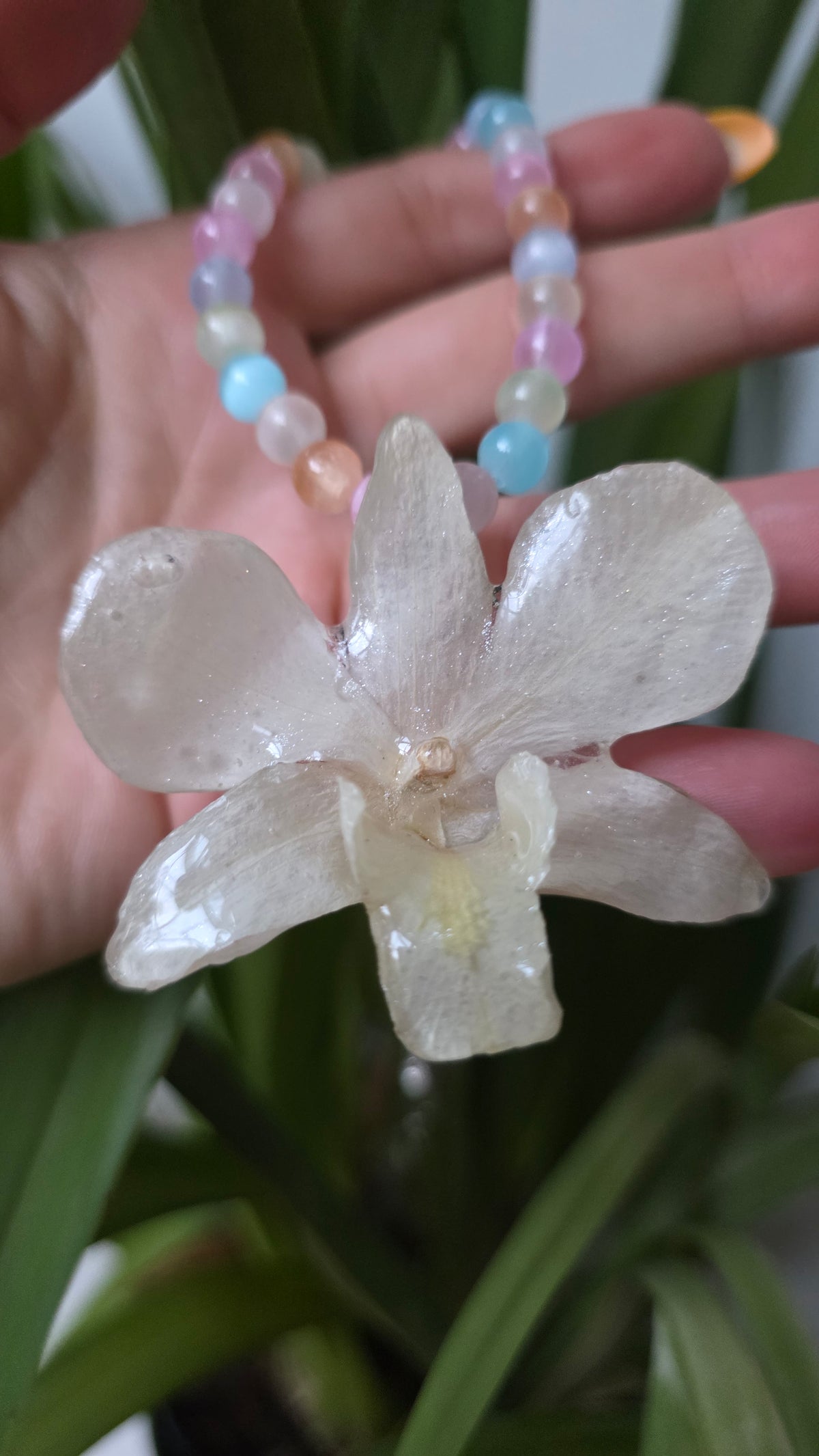 Collar orquidea Dendrobium