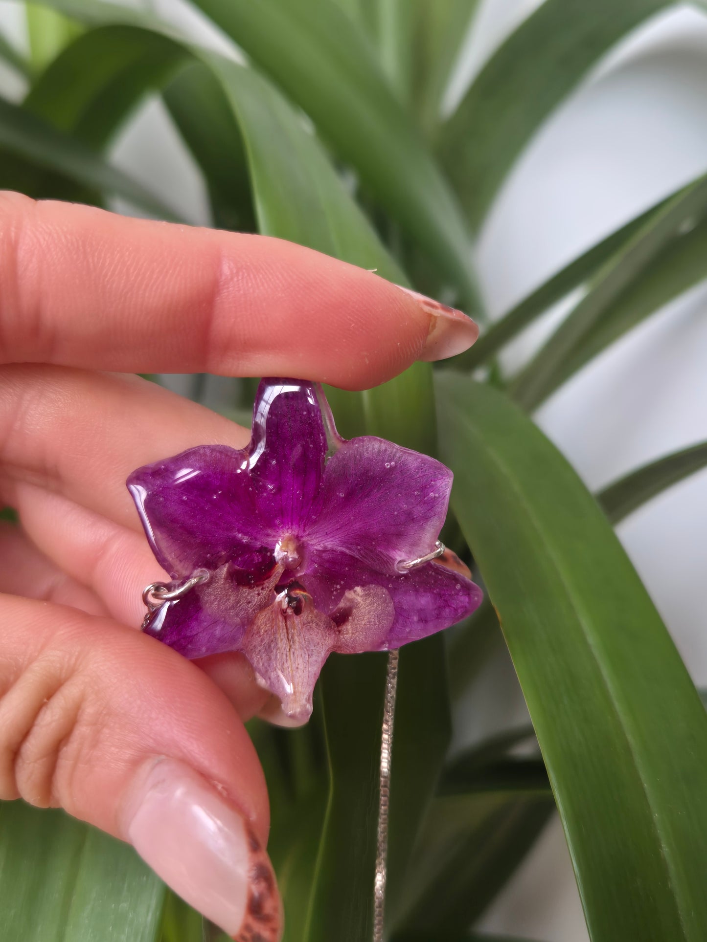 Pulsera regulable orquidea
