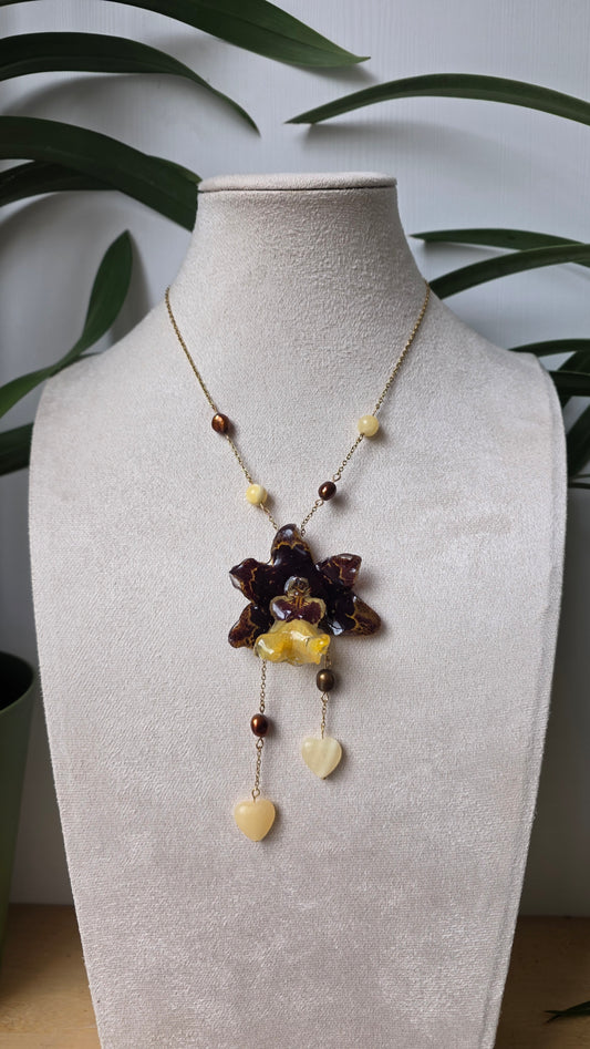 Colgante de orquidea real