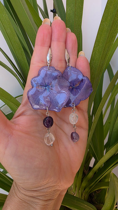 Pendientes de Hortensia