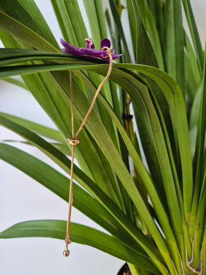Pulsera orquidea real mini