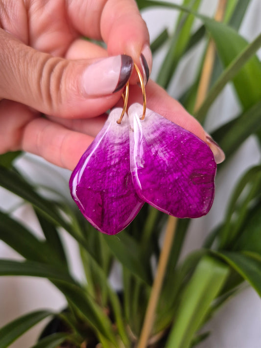 Pendientes petalo Orquidea
