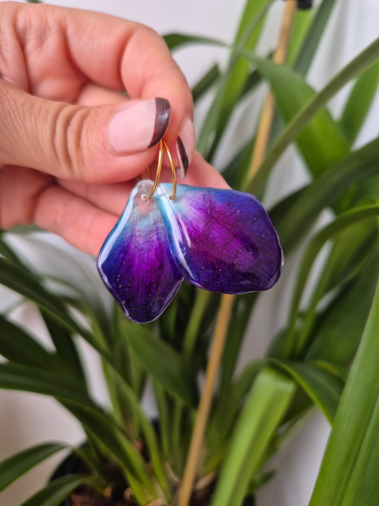 Pendientes petalo Orquidea