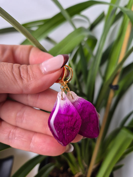 Pendientes petalo Orquidea
