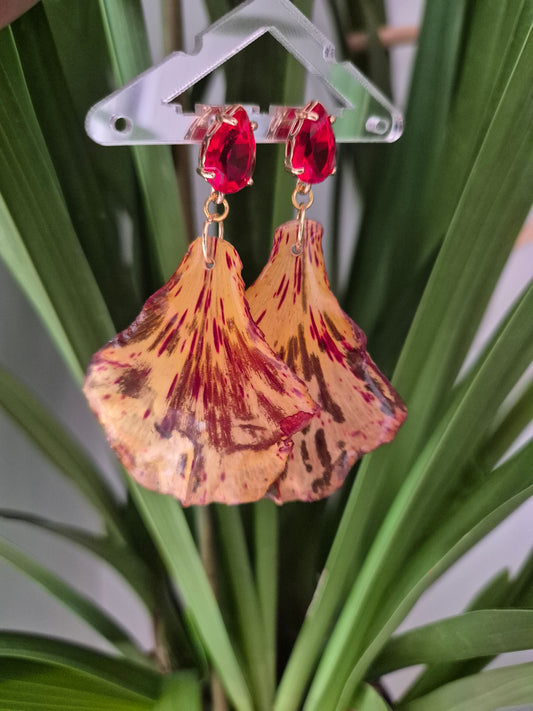 Pendientes flamboyan