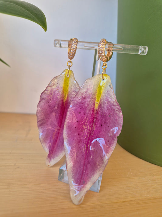 Pendientes lirio