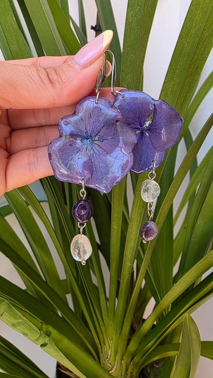 Pendientes de Hortensia
