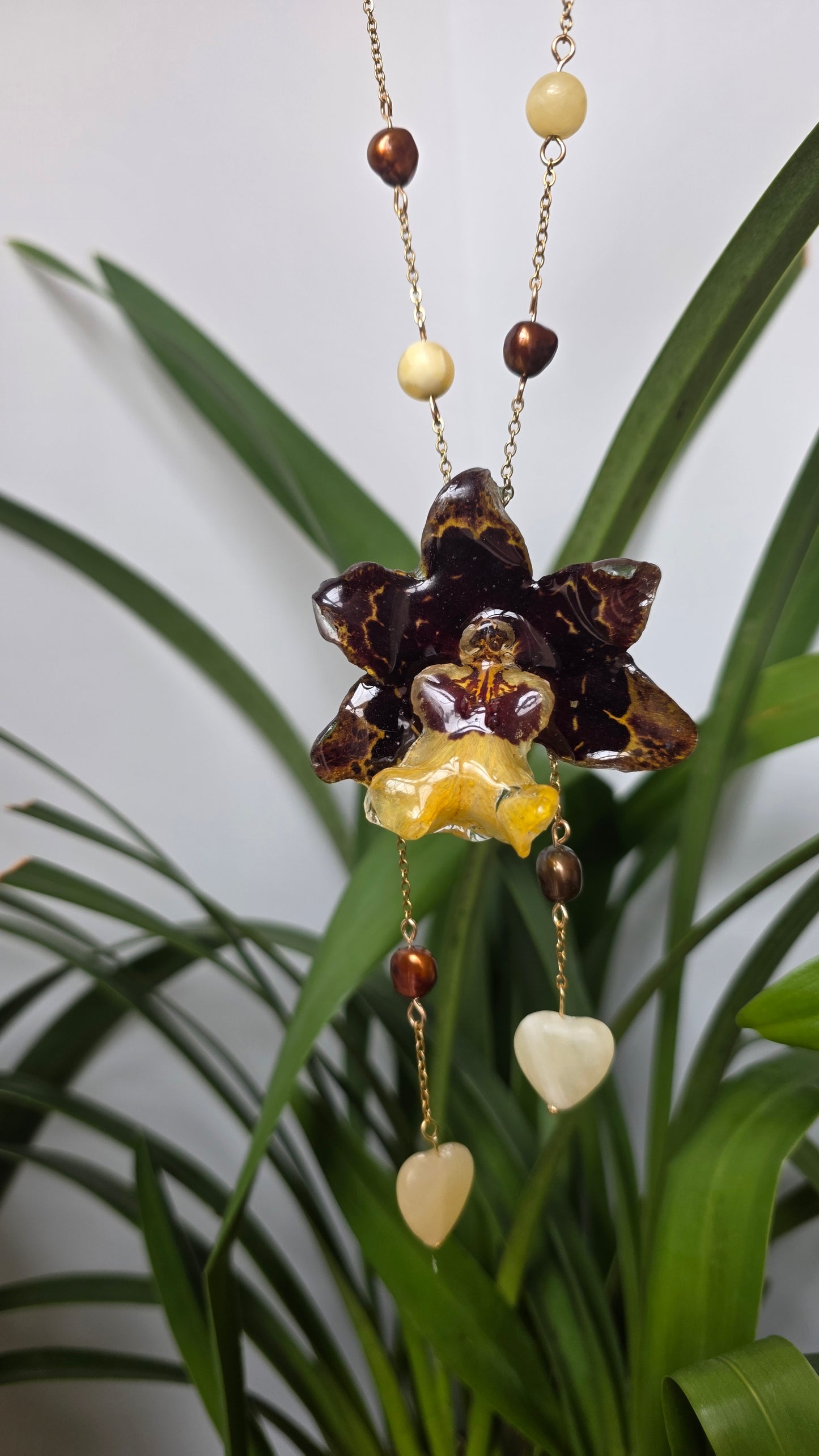 Colgante de orquidea real