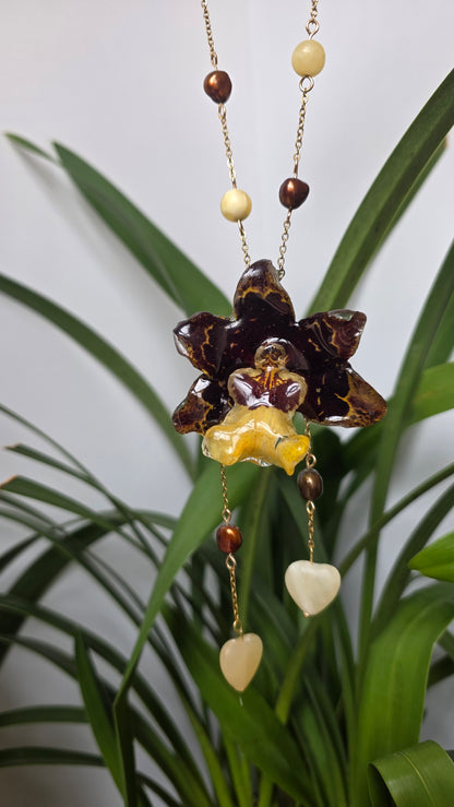 Colgante de orquidea real