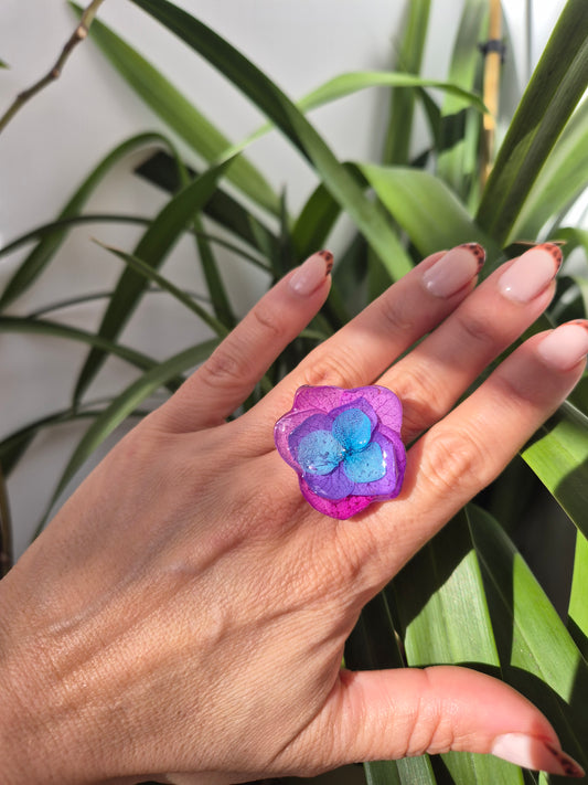 Anillo Hortensias